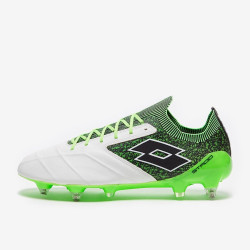 Sepatu Bola Lotto Stadio 100 II SG White Black Spring Green 211630-1XE