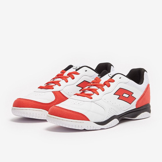 Sepatu Futsal Lotto Tacto 300 VI Indoor All White Cliff Red All Black 214588-1ZT Sepatu Futsal Lotto Tacto 300 VI Indoor All White Cliff Red All Black 214588-1ZT