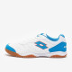 Sepatu Futsal Lotto Tacto 300 VI Indoor All White Diva Blue Cliff Red 214588-88G