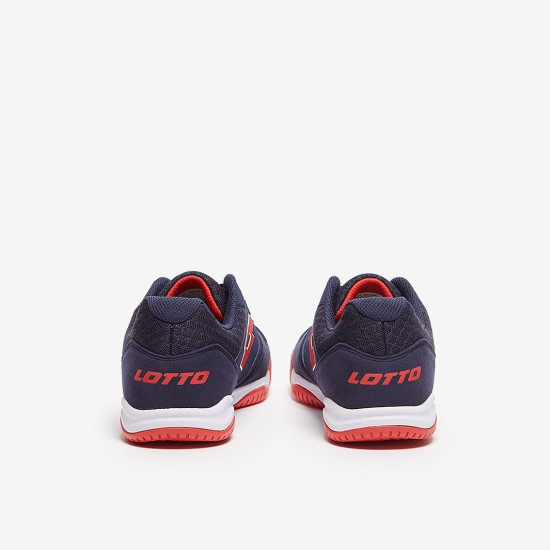 Sepatu Futsal Lotto Tacto 301 Indoor Navy Blue Cliff Red All White 214589-88I Sepatu Futsal Lotto Tacto 301 Indoor Navy Blue Cliff Red All White 214589-88I