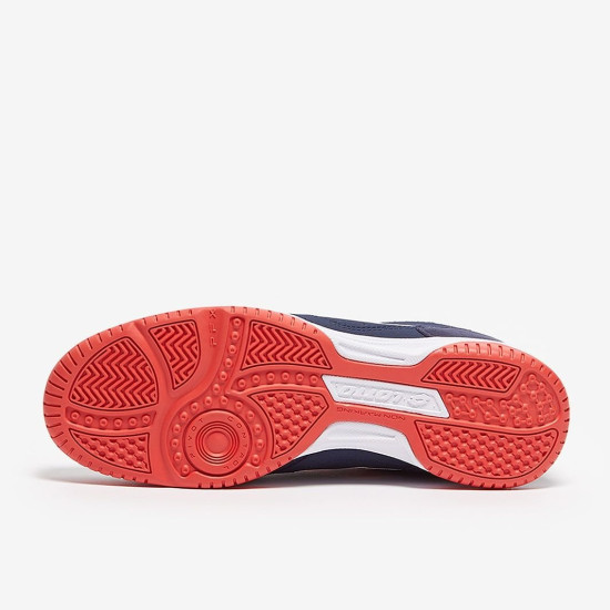 Sepatu Futsal Lotto Tacto 301 Indoor Navy Blue Cliff Red All White 214589-88I Sepatu Futsal Lotto Tacto 301 Indoor Navy Blue Cliff Red All White 214589-88I