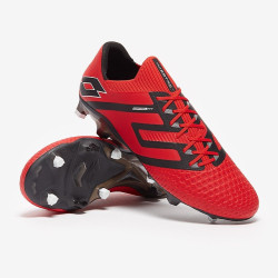 Sepatu Bola Lotto Maestro 100 IV FG Flame Red All Black 214590-1OY