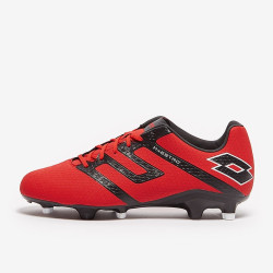 Sepatu Bola Lotto Maestro 700 IV FG Flame Red All Black 214594-1OY