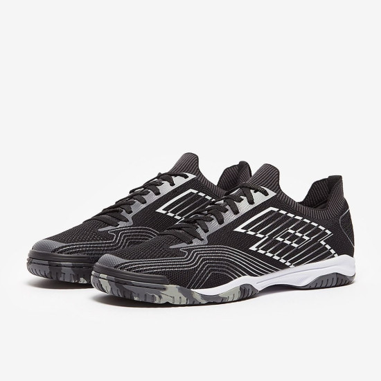 Sepatu Futsal Lotto Tacto 250 Indoor All Black All White Cool Gray 7C 216457-5SW Sepatu Futsal Lotto Tacto 250 Indoor All Black All White Cool Gray 7C 216457-5SW