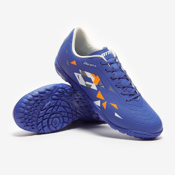 Sepatu Futsal Lotto Solista 700 V Turf Amparo Blue All White Orange Beat 216468-8SK
