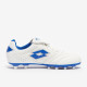 Sepatu Bola Lotto Stadio 200 III FG All White Pacific Blue 218126-1X5