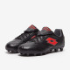 Sepatu Bola Lotto Stadio 200 III FG All Black Flame Red 218126-2DN