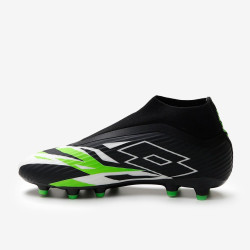 Sepatu Bola Lotto Solista 300 VI Gravity FG Black White Spring Green 218132-1I3