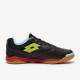 Sepatu Futsal Lotto Tacto 200 VI Indoor Black Safety Yellow 218145-27V