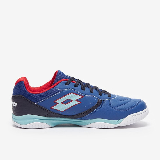 Sepatu Futsal Lotto Tacto 300 VII Indoor Pacific Blue Iced Aqua Red Poppy 218146-9GQ