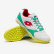 Sepatu Futsal Lotto Tacto 300 VII Turf White Red Poppy Green 218147-9GP