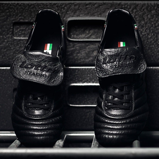 Sepatu Bola Lotto Stadio Made In Italy FG Black 219245-1CL