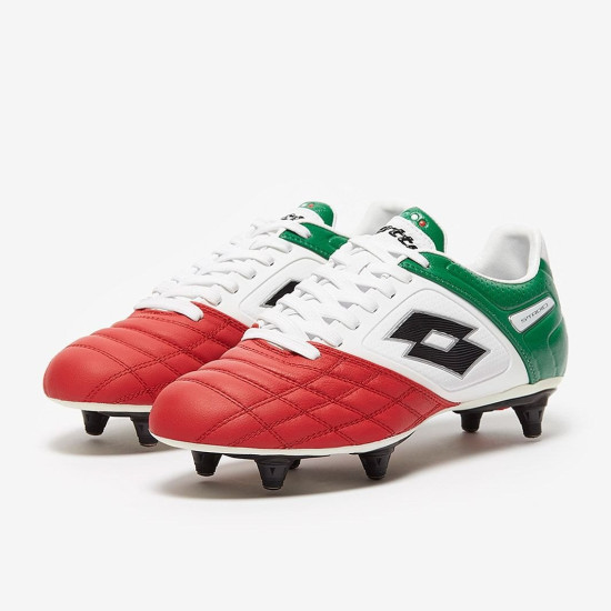 Sepatu Bola Lotto P Stadio Potenza II 100 SG Bright White Grass Lawn L46174_0FL