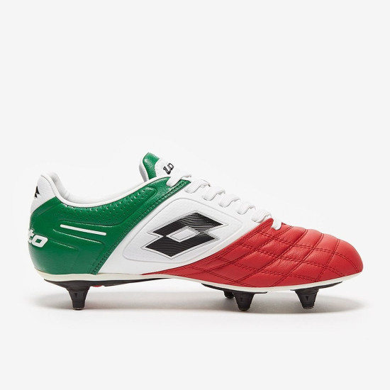 Sepatu Bola Lotto P Stadio Potenza II 100 SG Bright White Grass Lawn L46174_0FL