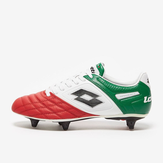 Sepatu Bola Lotto P Stadio Potenza II 100 SG Bright White Grass Lawn L46174_0FL