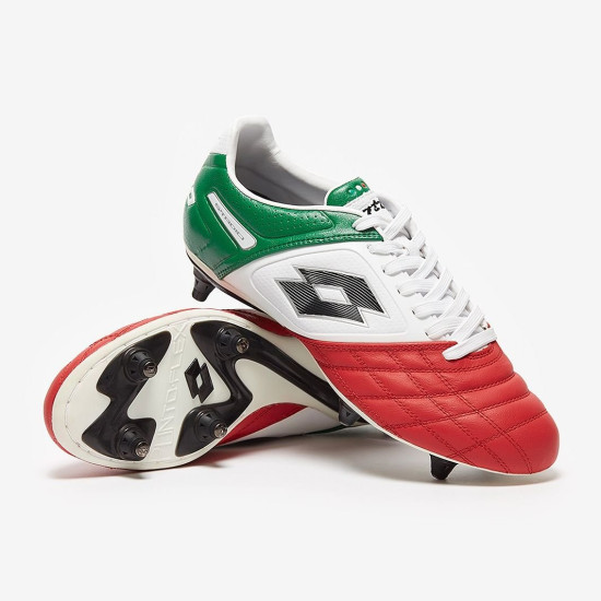 Sepatu Bola Lotto P Stadio Potenza II 100 SG Bright White Grass Lawn L46174_0FL