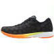 Sepatu Lari Mizuno Wave Aero 18 Black Jet Black Shocking Orange J1GA2037 15-7