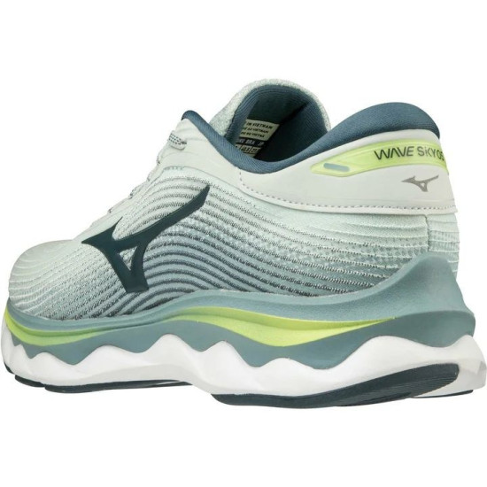 Sepatu Lari Mizuno Wave Sky 5 Misty Blue Orion Blue Neon Lime J1GC2102 24-7 Sepatu Lari Mizuno Wave Sky 5 Misty Blue Orion Blue Neon Lime J1GC2102 24-7