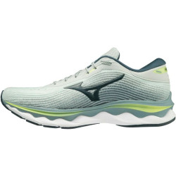 Sepatu Lari Mizuno Wave Sky 5 Misty Blue Orion Blue Neon Lime J1GC2102 24-7