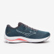 Sepatu Lari Mizuno Wave Rider 25 Smoke Blue White Neo Lime J1GC2103-01