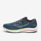 Sepatu Lari Mizuno Wave Rider 25 Smoke Blue White Neo Lime J1GC2103-01