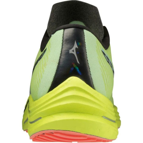 Sepatu Lari Mizuno Wave Rebellion Neon Lime White Neon Flame J1GC2117 02-7