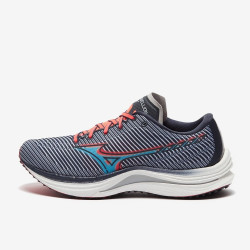 Sepatu Lari Mizuno Wave Rebellion India Ink Scuba Blue Ignition Red J1GC2117-28