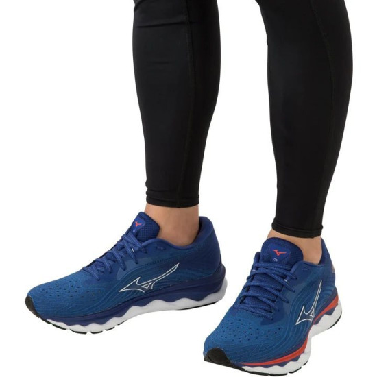 Sepatu Lari Mizuno Wave Sky 6 Turkish Sea White Cherry Tomato J1GC2202 06-8 Sepatu Lari Mizuno Wave Sky 6 Turkish Sea White Cherry Tomato J1GC2202 06-8