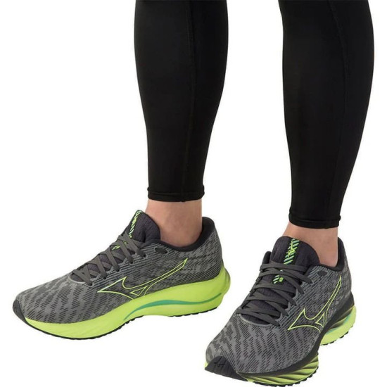 Sepatu Lari Mizuno Wave Rider 26 Ultimate Grey Neon Lime Ebony J1GC2203 10-7 Sepatu Lari Mizuno Wave Rider 26 Ultimate Grey Neon Lime Ebony J1GC2203 10-7