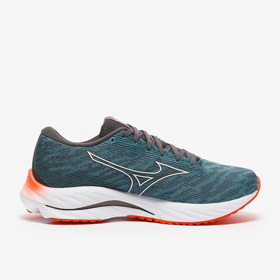 Sepatu Lari Mizuno Wave Rider 26 Provincial Blue Nimbus Cloud Soleil J1GC2203-51