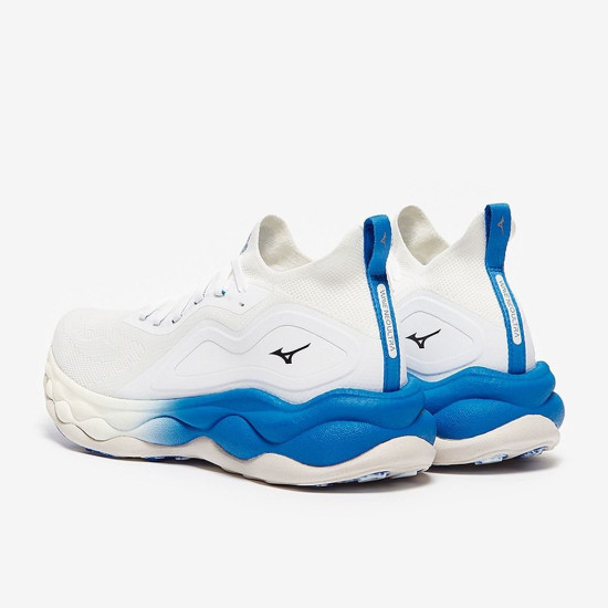 Sepatu Lari Mizuno Wave Neo Ulra Undyed White Peace Blue J1GC2234-01