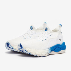 Sepatu Lari Mizuno Wave Neo Ulra Undyed White Peace Blue J1GC2234-01