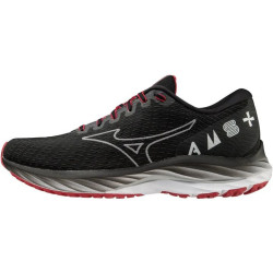 Sepatu Lari Mizuno Wave Rider 26 Amsterdam Black hite Tango Red J1GC2262 01-5