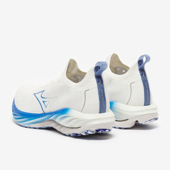 Sepatu Lari Mizuno Wave Neo Wind Undyed White Peace Blue J1GC2278-01