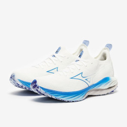 Sepatu Lari Mizuno Wave Neo Wind Undyed White Peace Blue J1GC2278-01