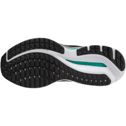 Sepatu Lari Mizuno Wave Inspire 19 Black Metallic Grey Biscay Green J1GC2344 02-7