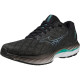 Sepatu Lari Mizuno Wave Inspire 19 Black Metallic Grey Biscay Green J1GC2344 02-7