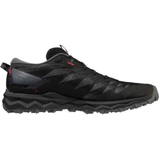 Sepatu Lari Mizuno Wave Daichi 7 GTX Trail Black Bittersweet Iron Gate J1GJ2256 01-7