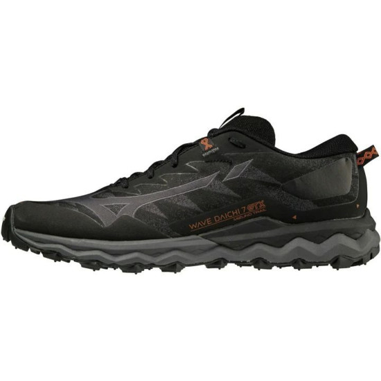 Sepatu Lari Mizuno Wave Daichi 7 GTX Trail Black Iron Gate Mecca Orange J1GJ2256 38-7 Sepatu Lari Mizuno Wave Daichi 7 GTX Trail Black Iron Gate Mecca Orange J1GJ2256 38-7