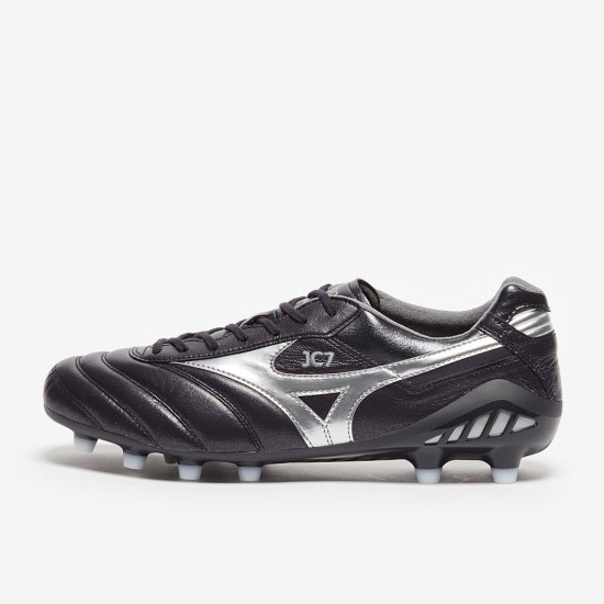 Sepatu Bola Mizuno Morelia Demea Japan Obsidian Galaxy Silver P1GA2110-03