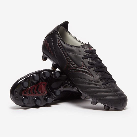 Sepatu Bola Mizuno Morelia Neo III Pro Black Tawny Port Black P1GA2183-00