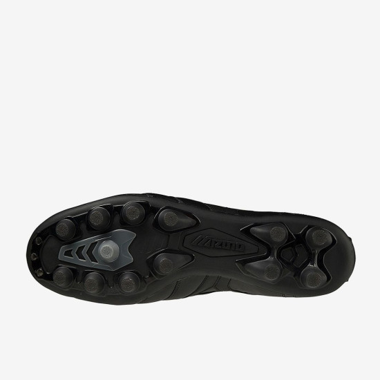 Sepatu Bola Mizuno Morelia II Elite FG Black Black Iridescent P1GA2212-99