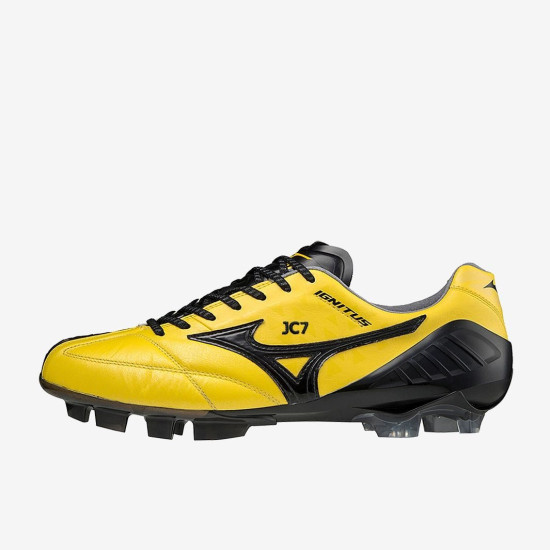 Sepatu Bola Mizuno Wave Ignitus Japan FG Cyber Yellow Black P1GA2244-09