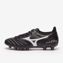 Sepatu Bola Mizuno Morelia Neo III Pro FG Black Galaxy Silver Black P1GA2283-03