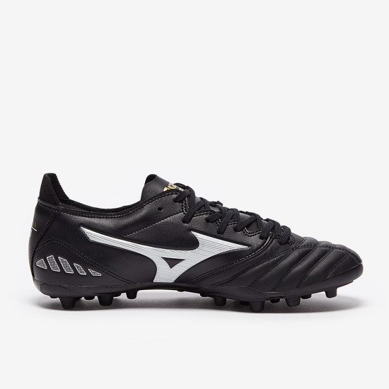 Sepatu Bola Mizuno Morelia Neo III Pro AG Black Galaxy Silver Black P1GA2284-03