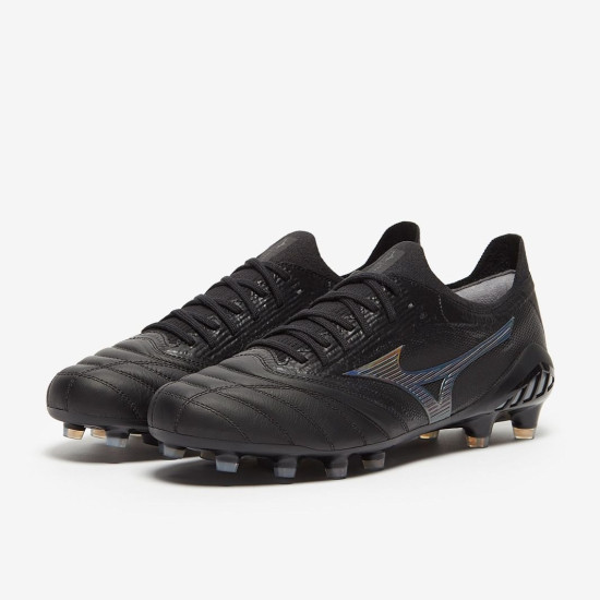 Sepatu Bola Mizuno Morelia Neo III ß Made In Japan FG Black Iridescent Black P1GA2290-99 Sepatu Bola Mizuno Morelia Neo III ß Made In Japan FG Black Iridescent Black P1GA2290-99