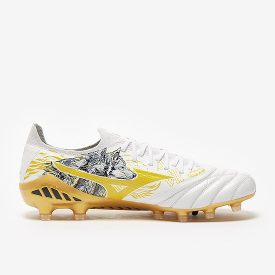 Sepatu Bola Mizuno Morelia Neo III B SR4 Elite FG White Gold P1GA2296-04 Sepatu Bola Mizuno Morelia Neo III B SR4 Elite FG White Gold P1GA2296-04