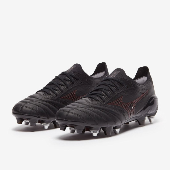 Sepatu Bola Mizuno Morelia Neo III ß Japan Mix Black Tawny Port Black P1GC2190-00