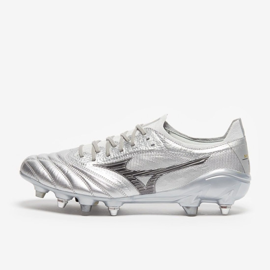 Sepatu Bola Mizuno Morelia Neo III ß Japan Mix Galaxy Silver Black Galaxy Silver P1GC2190-03