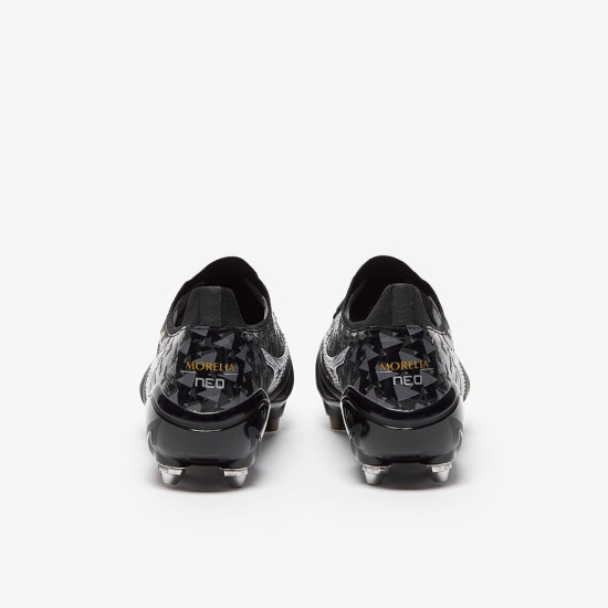 Sepatu Bola Mizuno Morelia Neo III ß Japan SG Pro Black Galaxy Silver Black P1GC2290-03